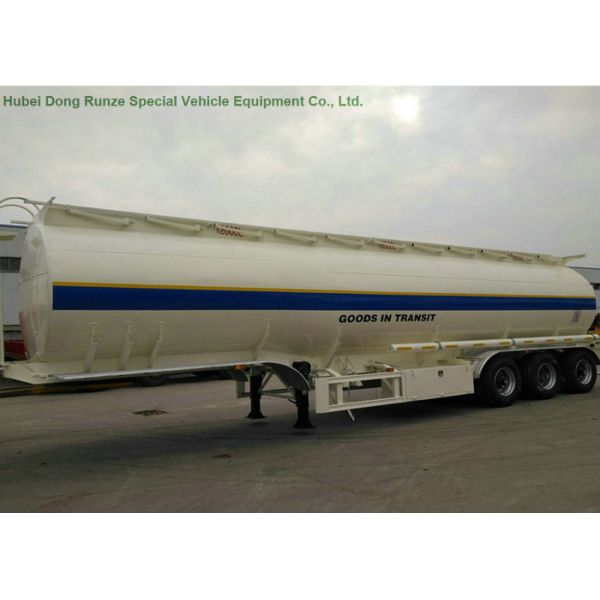 52m3   Fuel Tanker Semi Trailer  3 Axles 4 Compartments For Diesel ,Oil , Gasoline, Kerosene  Transport