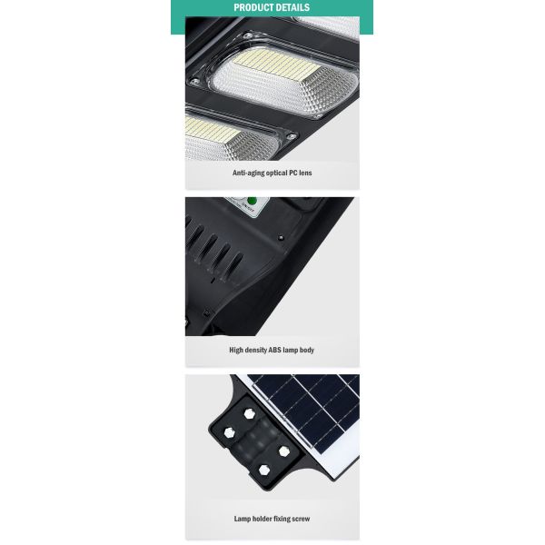 Battery 3.2V/16000MAH 100lm/w 100w 200w 300w Solar Street Light with Remote Control