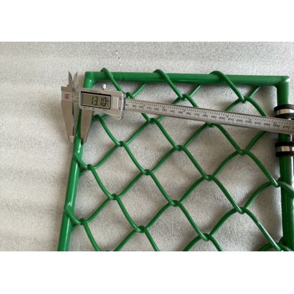 Green color With Frame 13.1mm welded bar PVC Coated Helideck Safety Mesh For Heliport use