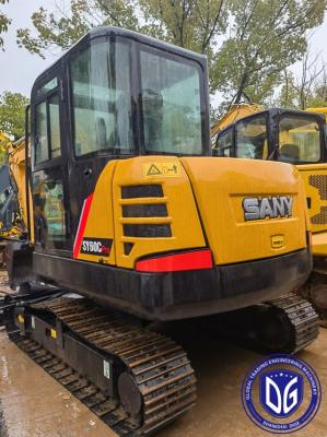 Excavadora usada SANY de 6 toneladas Sy60 com sistema de energia eficiente e de poupança de energia
