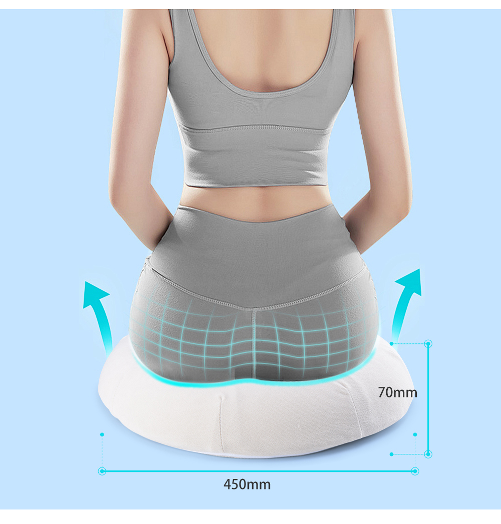 Lift Butt Hip Massage Electric Butt Enlargement Massager Shiatsu Heated Massage Seat Cushion for Back Waist Spine & Chair Use