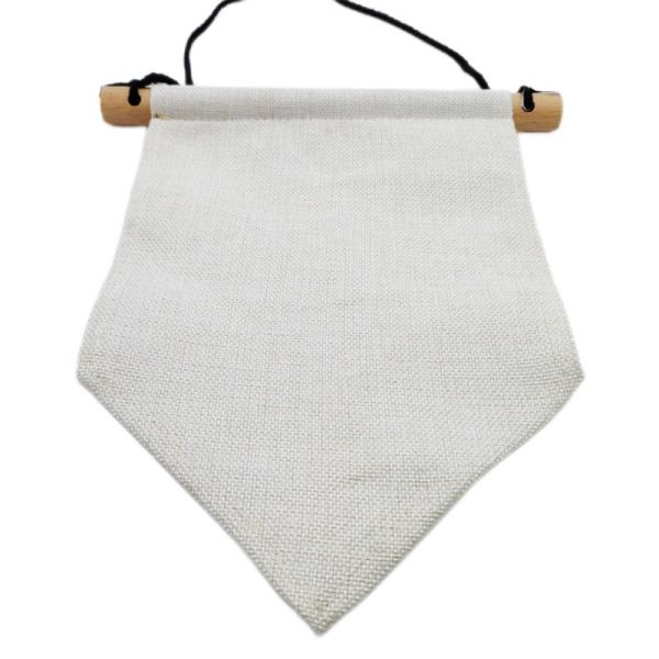 Sublimation Banner Blanks Printable Decorative Linen Sublimation Triangle Flag