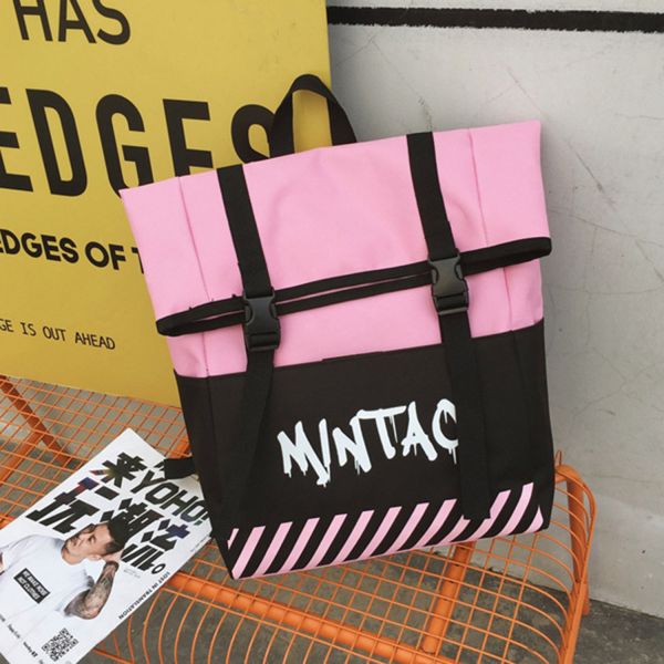 Ins is a hot seller of backpacks for male lovers, Korean version of fashion and individuality bag