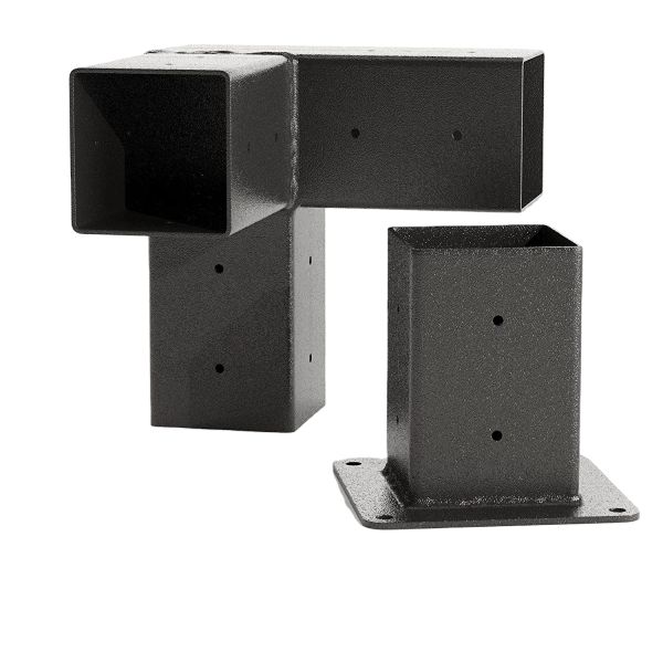 4x4 дюймовый трехсторонний угловой деревообрабатывающий пергольный комплект для 4x4 деревянных балки