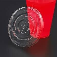 Biodegradable Plastic Sheet Cup Lid Disposal Transparent Clear 200-1200mm