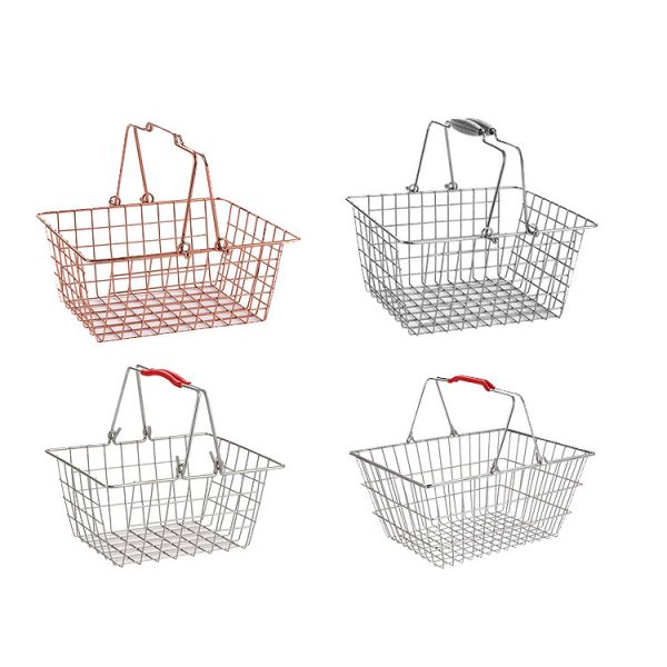 Stainless Steel Handheld Shopping Basket 60L-240L Customizable