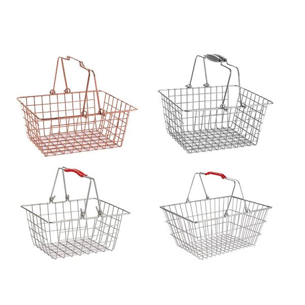 Stainless Steel Handheld Shopping Basket 60L-240L Customizable