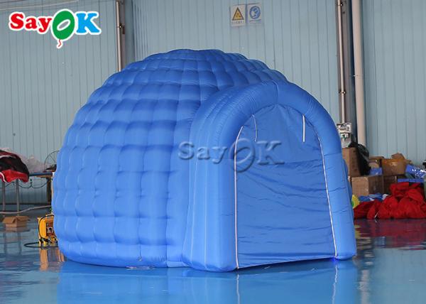 Barraca inflável azul da abóbada da projeção do planetário de Digitas para ativo interno