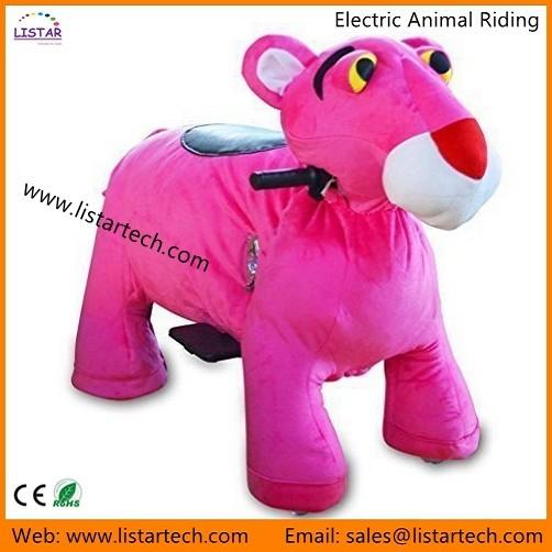 Indoor Playground Equipment Animated Plush Toy Electric Horse Ride for Kids & Adult
