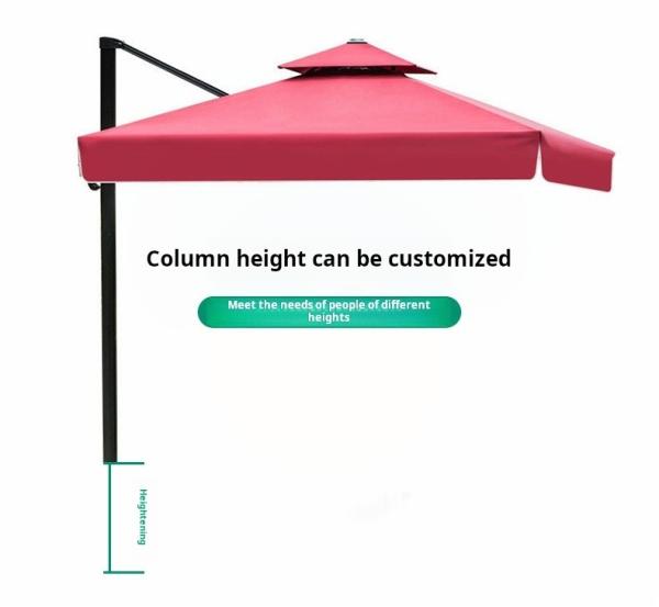 8 Aluminium Ribs Large Garden Parasol 3m Garden Umbrella OEM