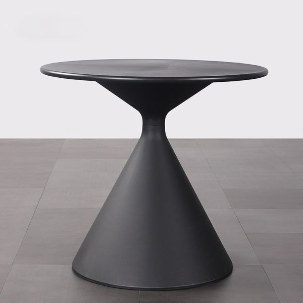 Creative Modern Outdoor Waterproof Sun-Resistant Dining Patio Table with Iron & PP Construction for Balcony Cafe Shop Bar