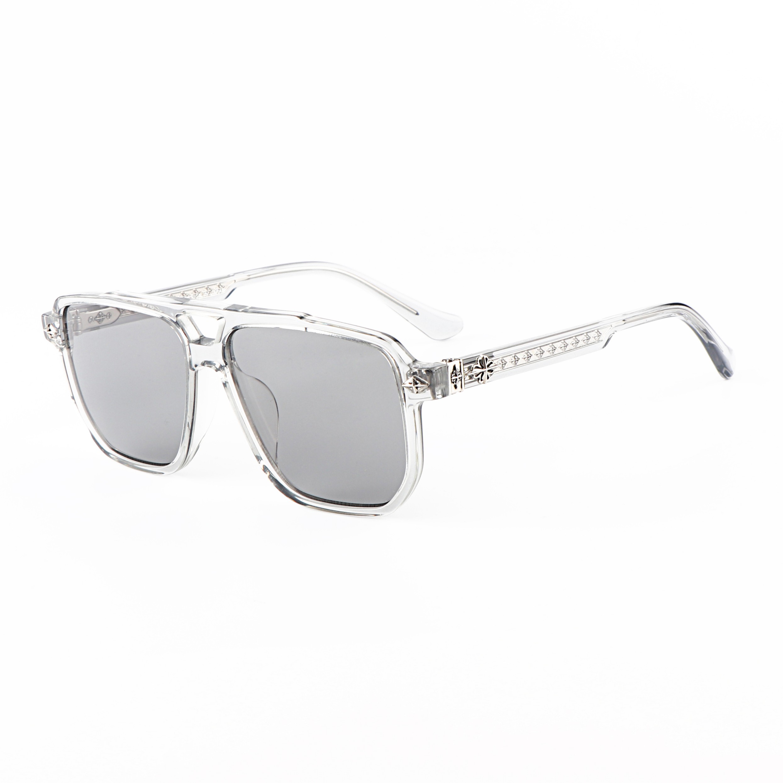 2026 Wholesale Side logo Men Women Private Label Lens Travel Comfortable Double Bridge Unisex Sunglasses Guangdong Manufacturer