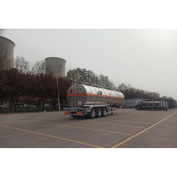 CIMC LINYU 46000L Aluminum Alloy Fuel Tanker Trailer Truck with Wheelbase 6150 1310 1310