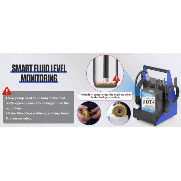 Metal Construction Farizon G Brake Bleeder Kit 110V Adjustable Pressure 0.7-2.5 Bar