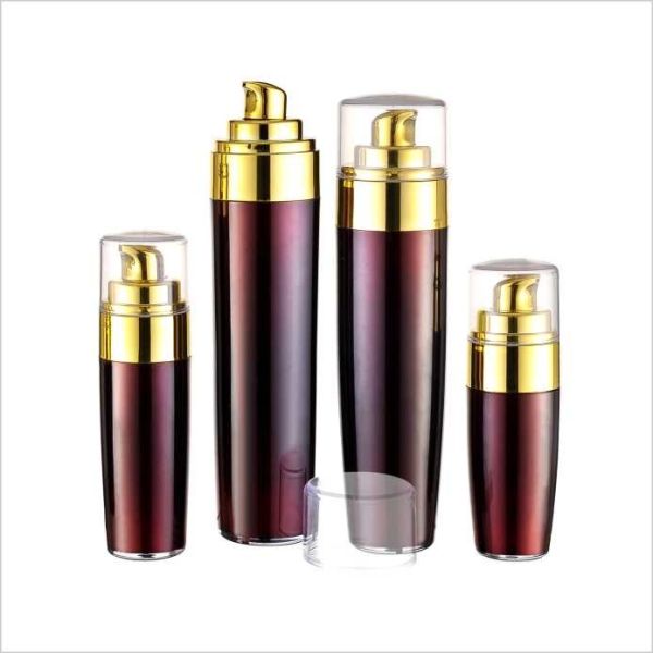 15ml 30ml Cosmetic Airless Bottle 60ml 90ml Round Airtight Pump Bottle