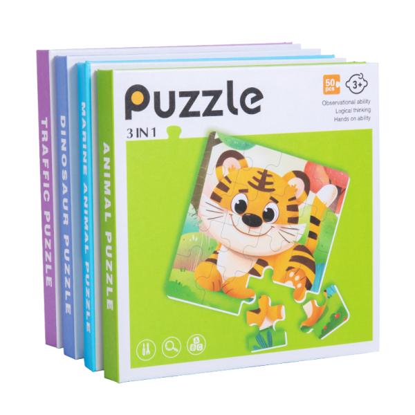Wholesale Educational Montessori Animal Puzzles Kids' Paper Jigsaw Toys for Toddlers Aged 3+ Years Wholesale