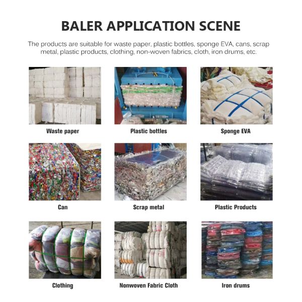 Automatic Hydraulic Waste Paper Baler Machine 60T-200T