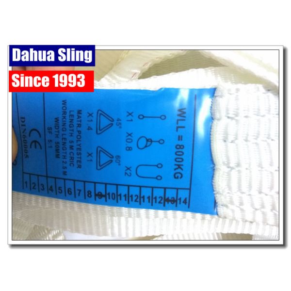 Large Capacity Long Green Lifting Straps , Certified Disposable Lifting Slings