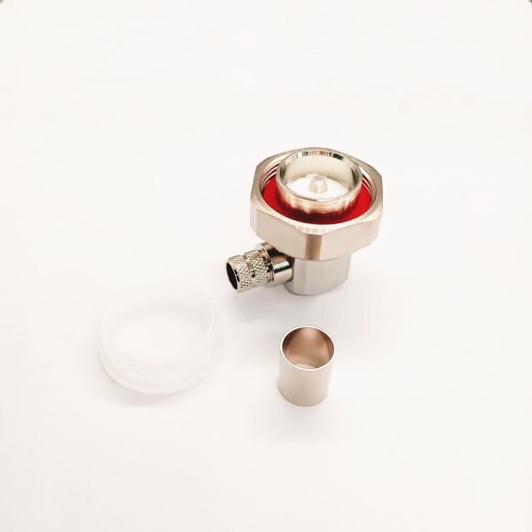 RF Connector 7/16-C-JW-7 Right Angle Crimp  50Ω  L29/DIN Connector For LMR400 Cable 