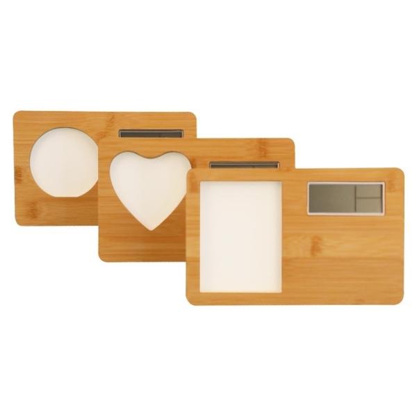 Cadre photo de l'horloge numérique en bois pour l'impression par sublimation