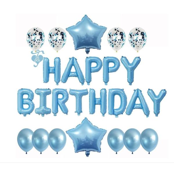 16 Inch 3D Aluminum Foil Happy Birthday Alphabet Balloons