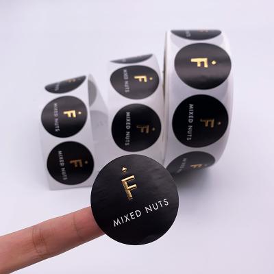 Roll Adhesive Sticker Emboss Gold Foil Silver Foil Security Seal Sticker