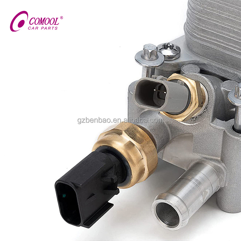 COMOOL Auto Parts Aluminum Oil Cooler Filter Housing Assembly 68105583AF for 2011-2016 Chrysler Dodge jeep Oil Filter 3.6L