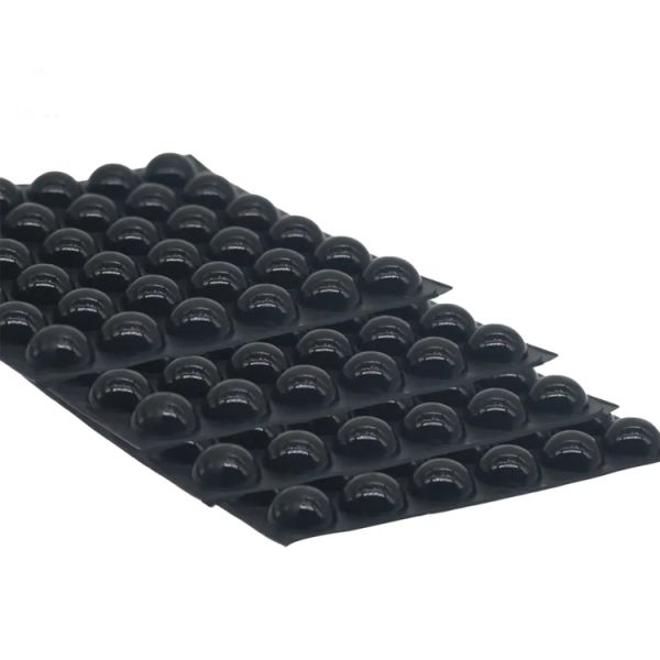 Anti Slip Rubber Foot Pad Black And White Self-Adhesive Rubber Semi-Circular Foot Pad