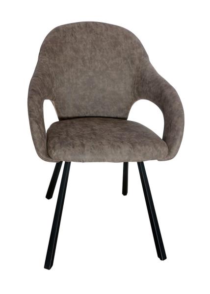 Antique Polyurethane PU Upholstered Dining Chair Livingroom Chair Leisure Chair Armrest Chair