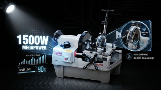 STT100F Electric Pipe Thread Cutting Machine 1/2 to 4 Inch 1500W Motor 12/22/38 RPM