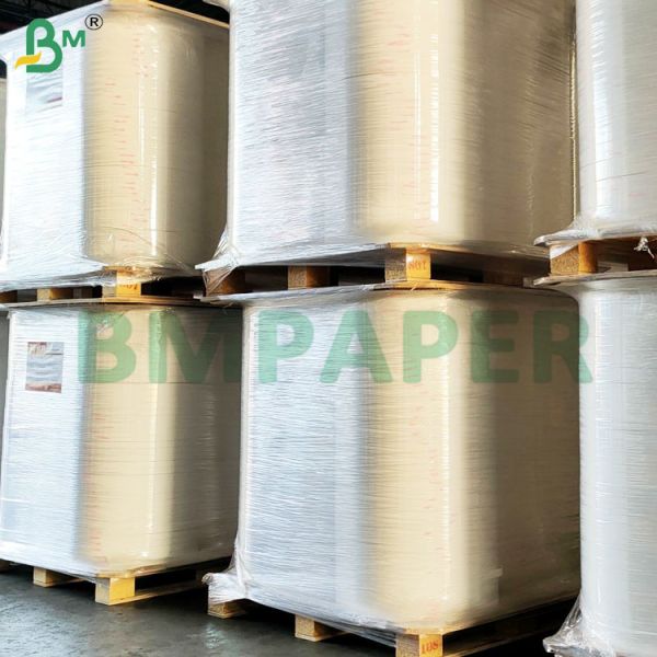22-53 mm de papel blanco de paja de seguridad para alimentos Rollos de papel Kraft imprimibles