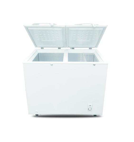 300L Double Door Deep Chest Freezer With Lock Single Temperature