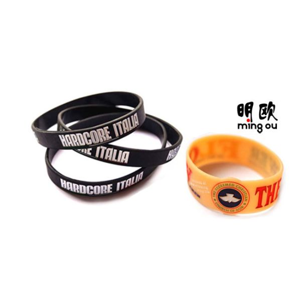 Funny Custom Wrist Bracelets Colored Rubber Wristbands For Kids