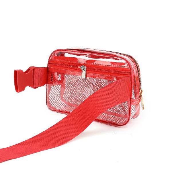 Customized Tote Bag Durable and Transparent Slant Cross Waist Pack for Outdoor Sports