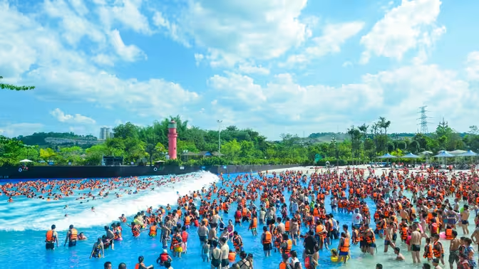 Commercial Water Park Swim Wave Pool Water Play Surf Simulator Machine