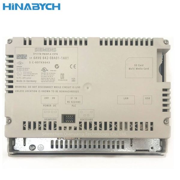 Touch Group Tp177b Human Machine Interface Siemens 6AV6642-0BA01-1AX1