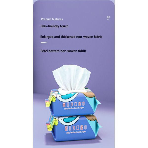 Детки Новорожденные Руки Рот Перды Натуральные мокрые салфетки / Детские салфетки для детей Большая упаковка