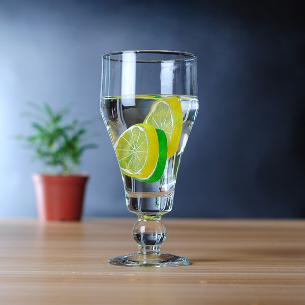 Дунутая рукой чашка стекла пива ясности OEM 400ml 16Oz Drinkware