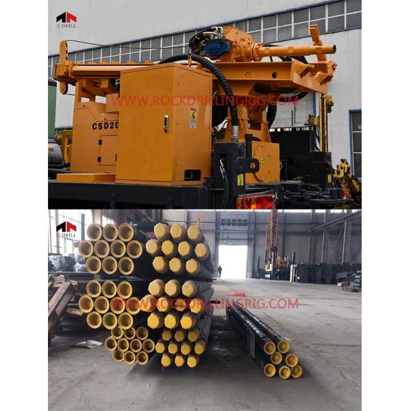 6 X 4 Truck Mounted Borehole Water Well Drilling Rig with Air Compressor