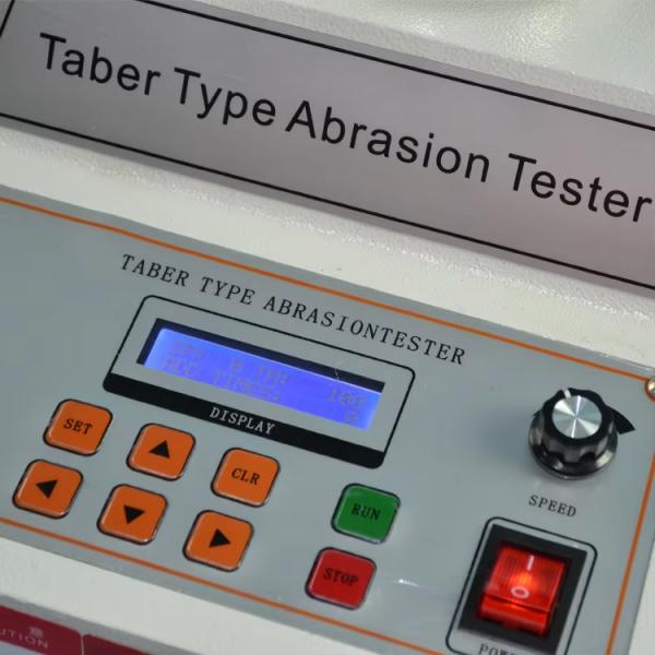 Appareil d'essai d'abrasion Taber double poste DIN 53754 ISO 5470 Machine d'essai de résistance à l'usure des matériaux