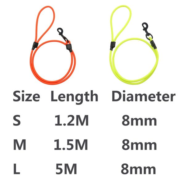 Поводок собаки ПВК анти- укуса водоустойчивый, поводок собаки дезодоранта круглый для любимца