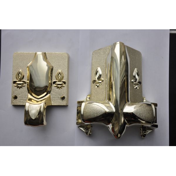 Steel Wooden ABS PP Coffin Fittings Lug With Steel Pipe SGS BV