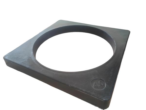1.5g/cm3 Traffic Cone Weight 370*370mm Traffic Cone Rubber Base For 14.5 Traffic Cone