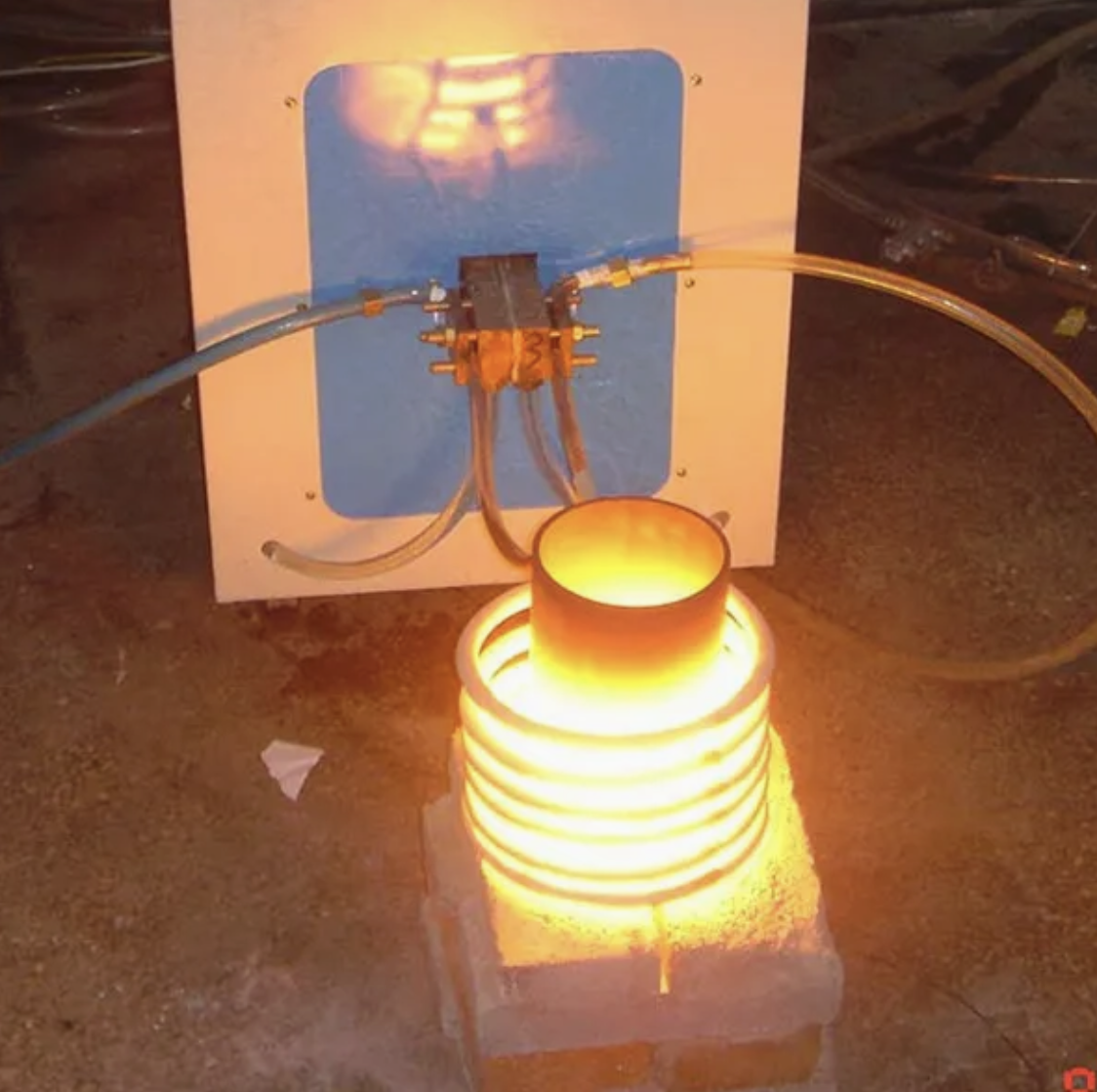 80KW Induction Forging Heater 1-20khz Steel Bar Induction Forging Furnace