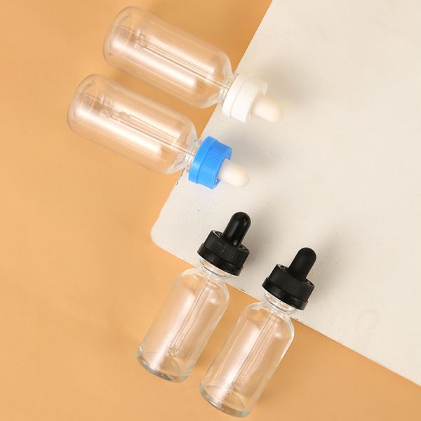 1oz 2oz 3oz 4oz Cobalt Blue Boston Glass Bottle for Cosmetics Essential Oil Customized Colors and Samples Process 2-3 days