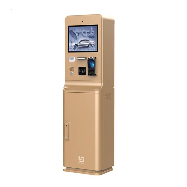 15inch Touch Screen Parking Payment Kiosk with Intercom and Galvanized Steel