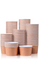 9-Oz Disposable Dessert Bowls For Hot Or Cold Food, 9-Ounce Party Supplies Treat Cups For Sundae, Frozen Yogurt