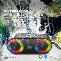 Altavoz portátil impermeable al aire libre IPX7 para acampar de la piscina de la playa