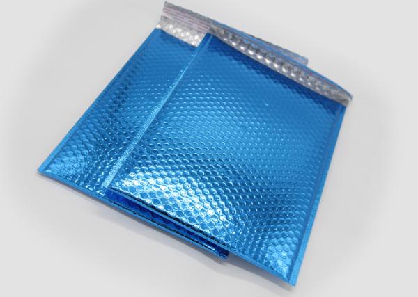Custom 200 Microns Self Adhesive Colored Metallic Bubble Mailers