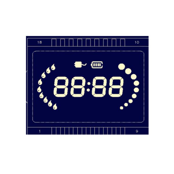 Экран Lcd предпосылки отрицательного дисплея VA LCD черный для радиотехнической аппаратуры
